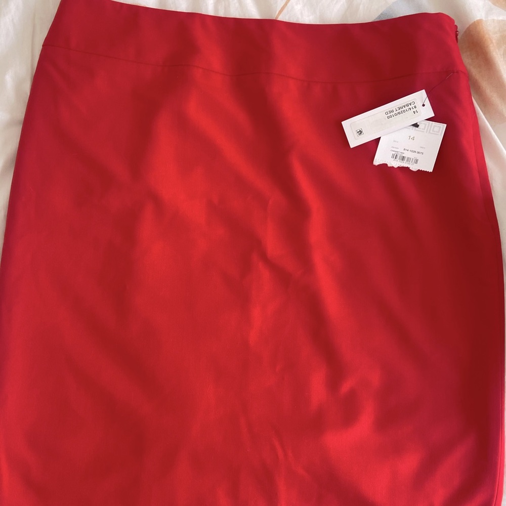 NWT Red Skirt perfect for date night or the office!
